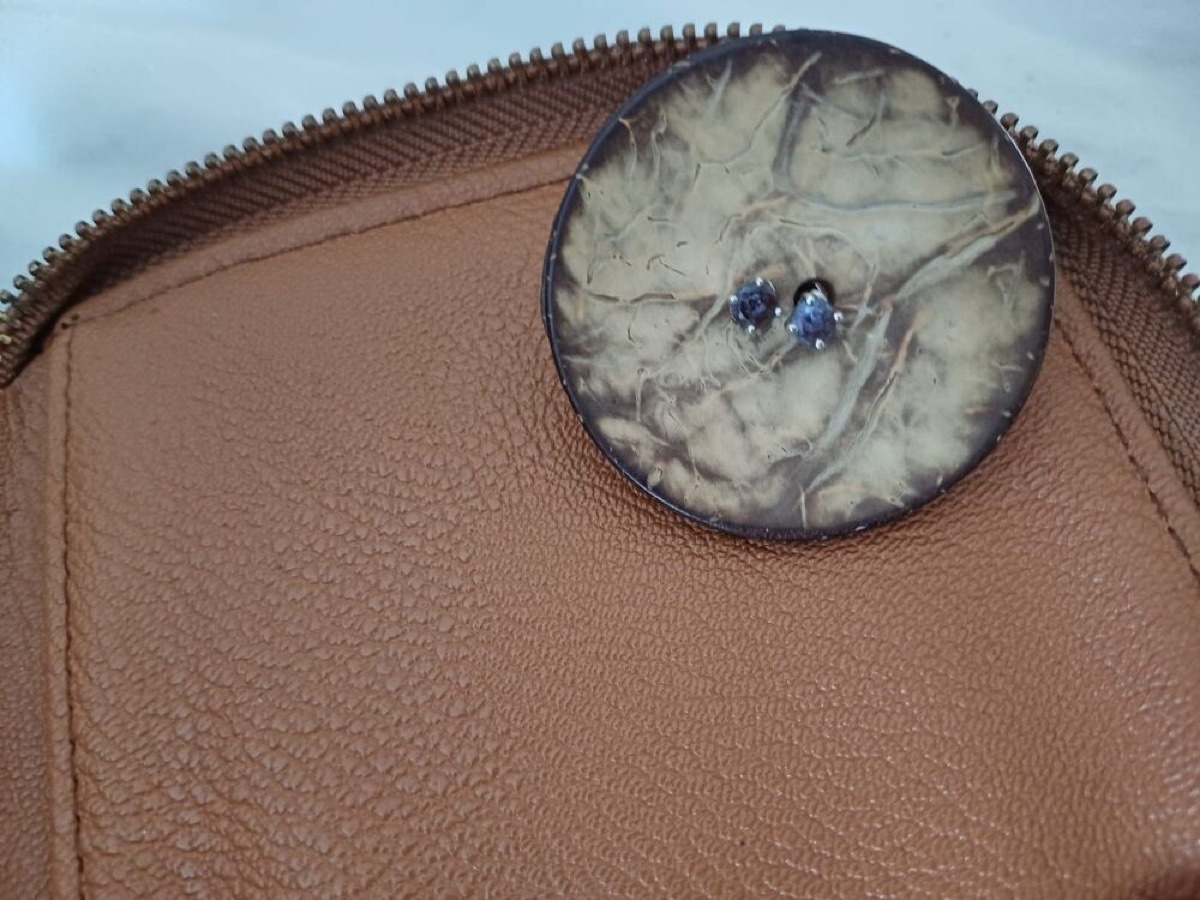 Keep earrings together by threading them through a button